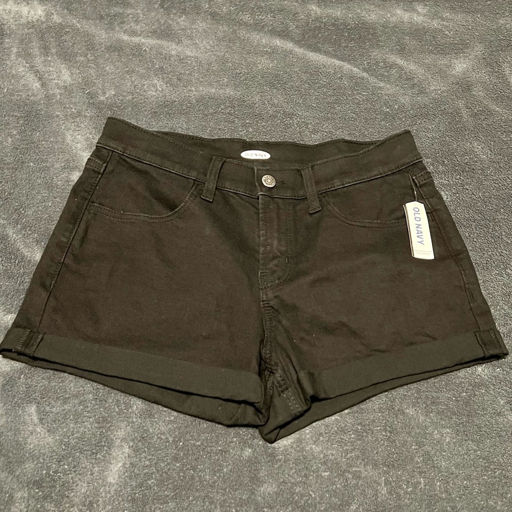 Old Navy Womens Black Jean Shorts